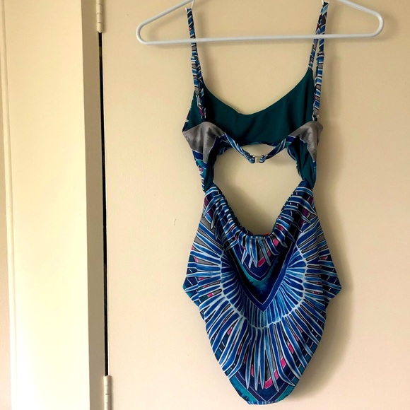 Mara Hoffman Rising Palm Cutout One-piece Swimsuit XS - Picture 3 of 8